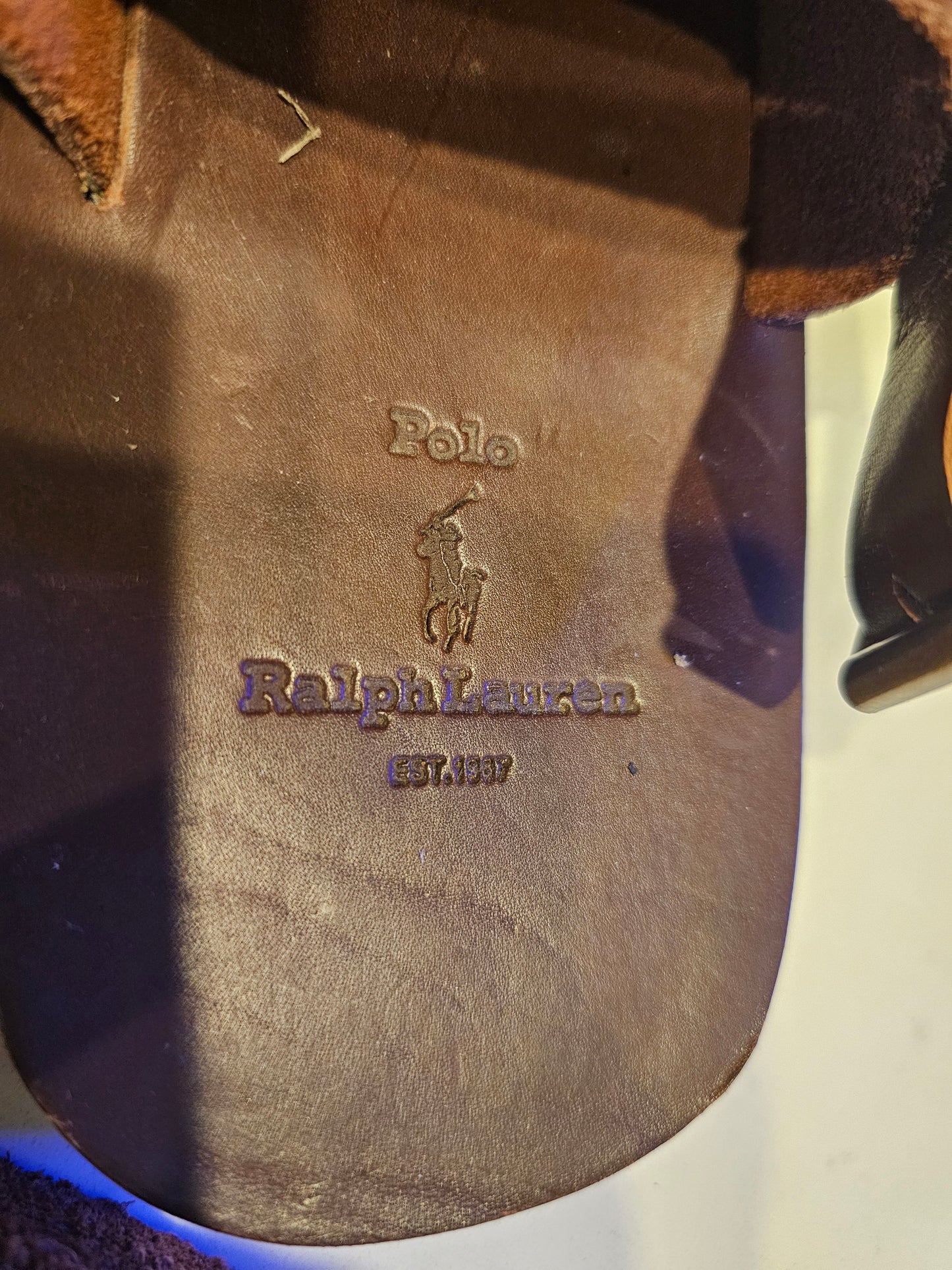 Polo by Ralph Lauren Men's Leather Slide Sandal - Classic Comfort & Luxury 9.5